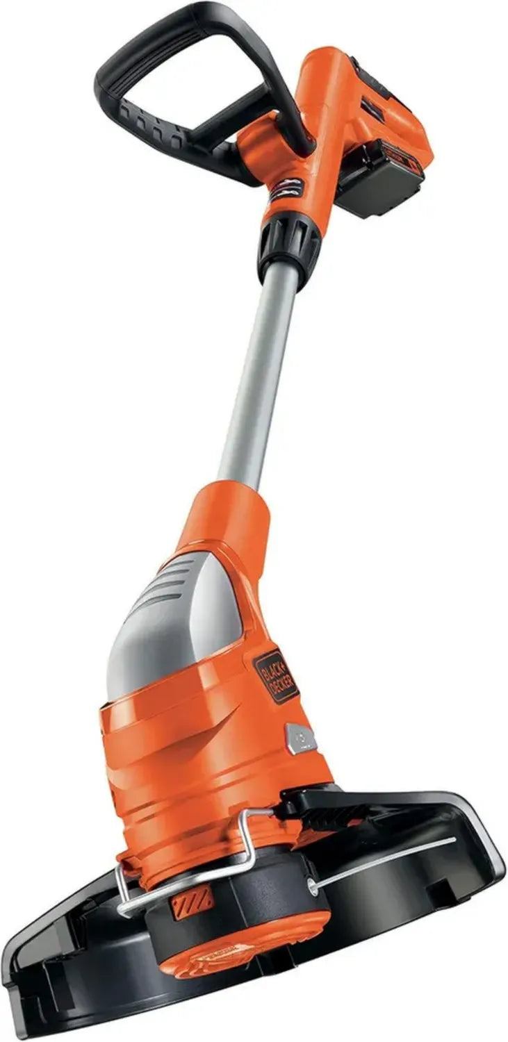 BLACK+DECKER Coupe-Bordures 18V Sans Fil, 23 cm, Batterie 2 Ah, Tête Pivotante, Tube Télescopique