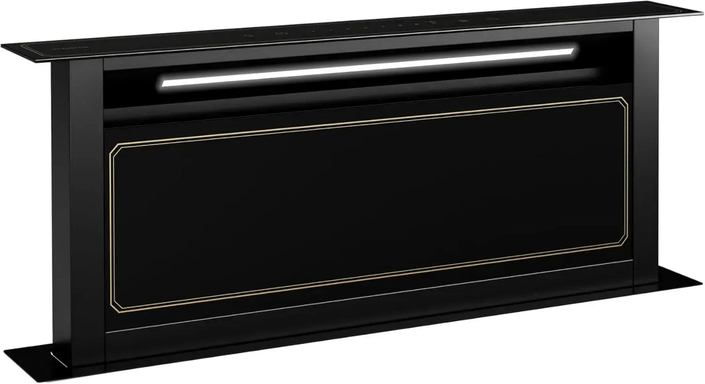 Hotte de Cuisine Klarstein Victoria A++ avec Écran Tactile, 720 m³/h, Silencieuse 52 dB, Filtres Lavables, Éclairage LED, Design Moderne Noir